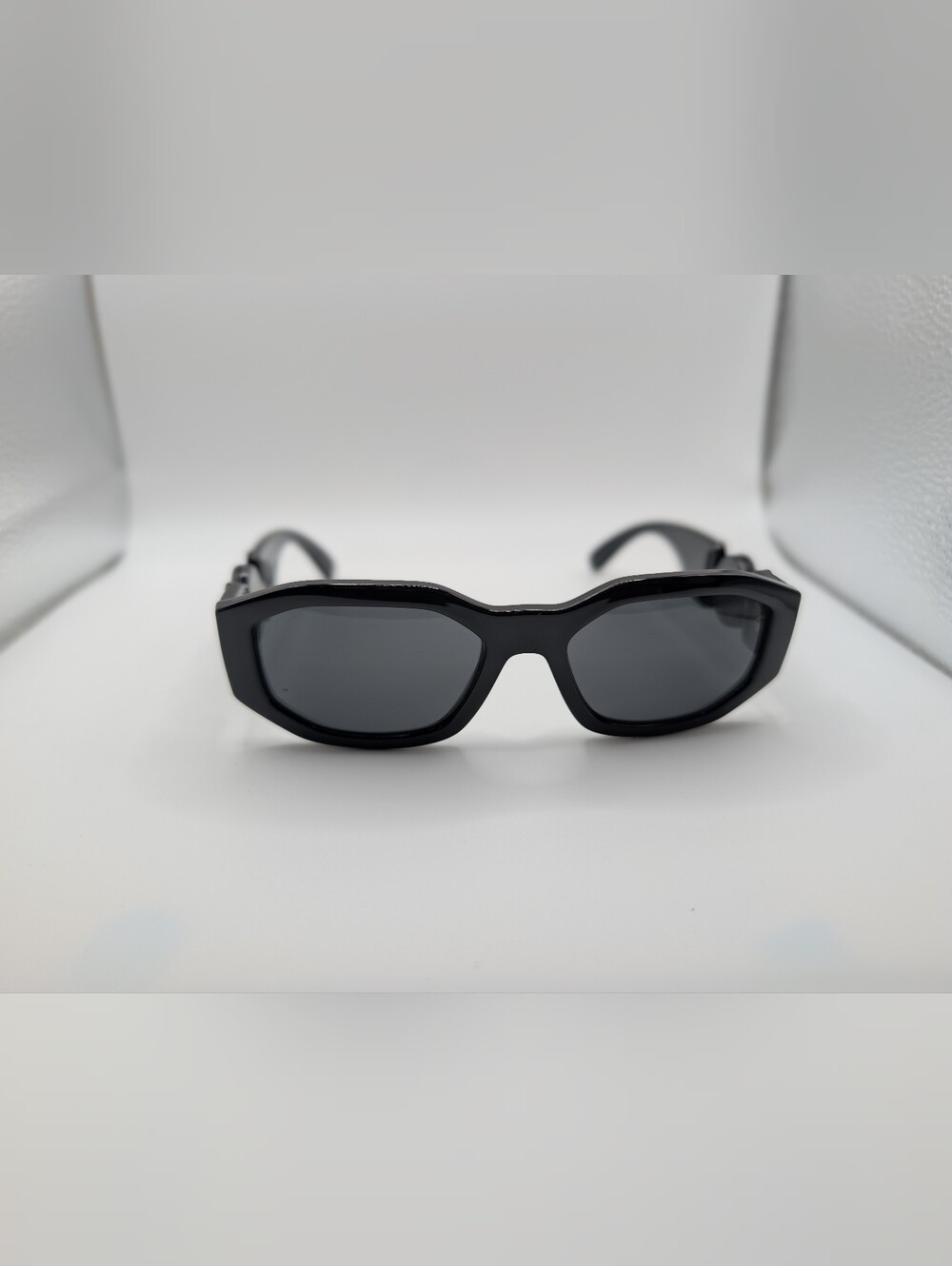 NWT Versace Medusa Biggie Geometric Sunglasses Black VE4361 5360/87 New In Box